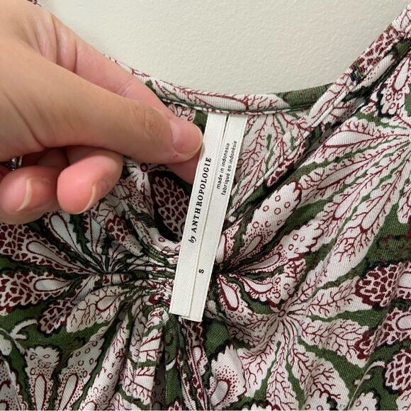 Anthropologie Green Jessie Floral Wide Leg Jumpsuit sz S - Picture 12 of 12